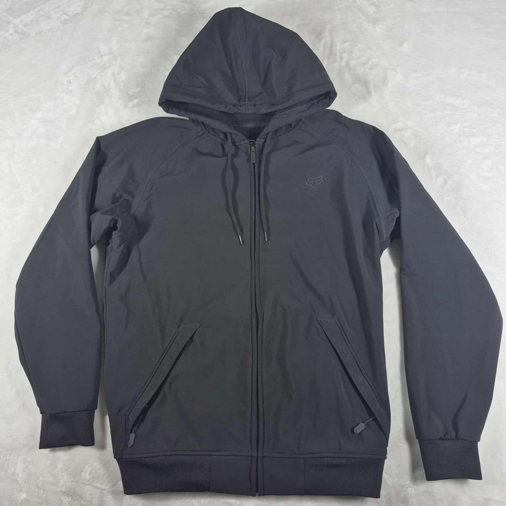 Fox Tech FX Bionic 5000mm Hooded‎ Jacket Men's Large Black Racing Motorsport Zip